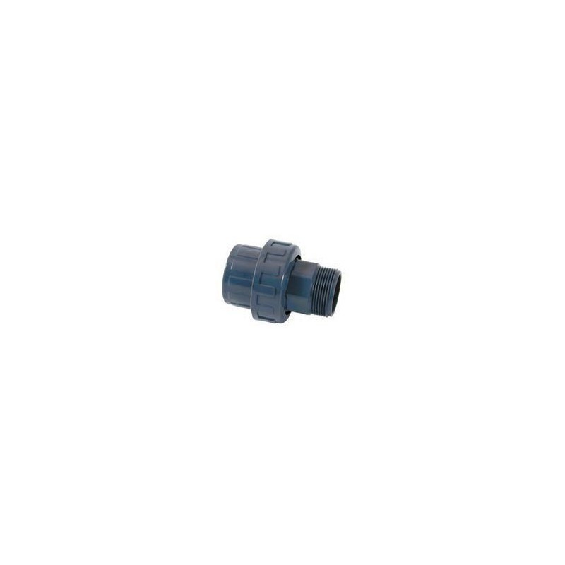 Raccords union 3 pièces à coller/ M à visser AQ Ø 63 mm  x 2" — gamme AQ