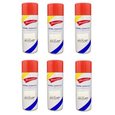 LOT DE 6 VERNIS ANTIFLASH EN BOMBE