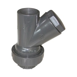 CLAPET BOULE PVC AVEC RACCORD UNION